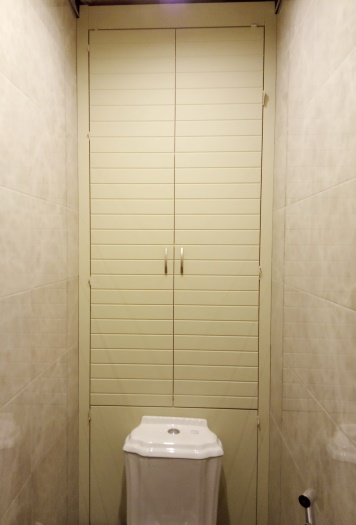 шкаф сантехнический в туалет ЛДСП Белый-701