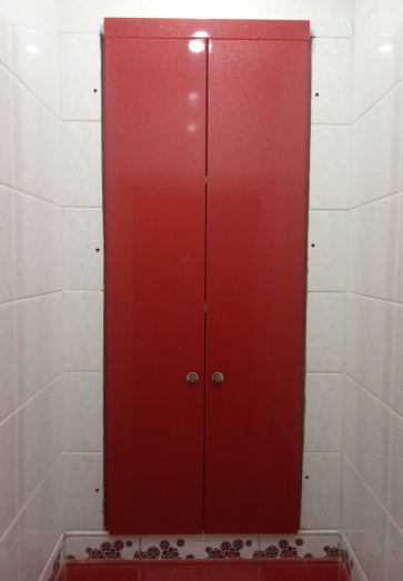 шкаф сантехнический в туалет МДФ ПВХ Техно Жемчуг
