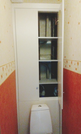 люк сантехнический в туалет мдф белый 3