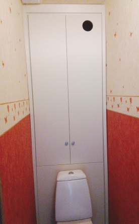 люк сантехнический в туалет мдф белый 1